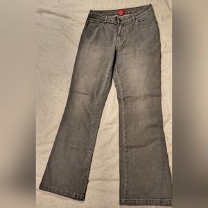 Stylish Gray Flare Women's Jeans